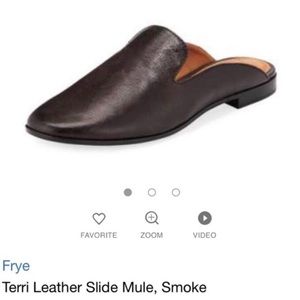 Frye Black Slides Mule style shoes women’s size 8